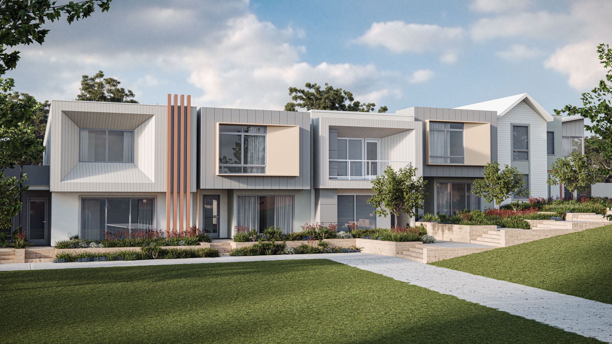 East Green Streetscape. Frasers Property Australia.