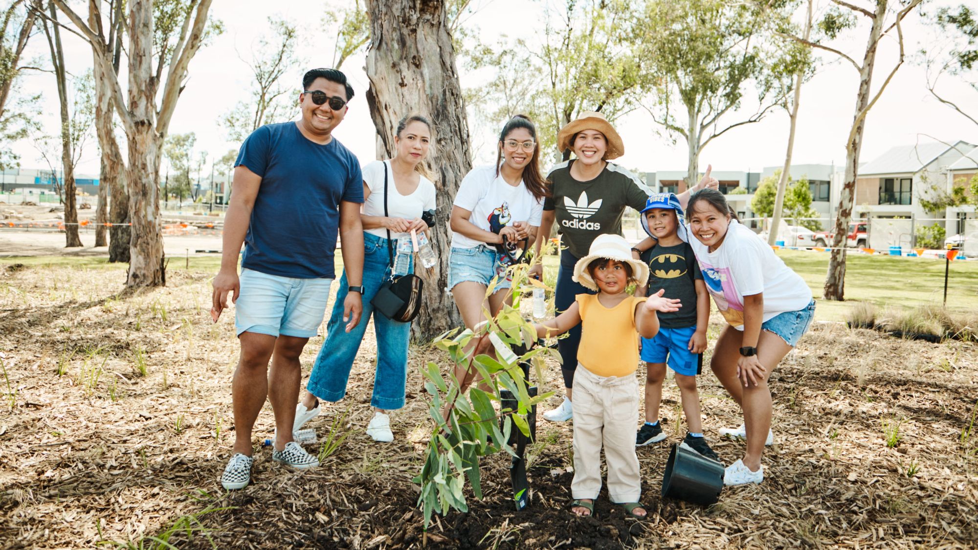 Fairwater tree planting day, November 2020. Frasers Property Australia