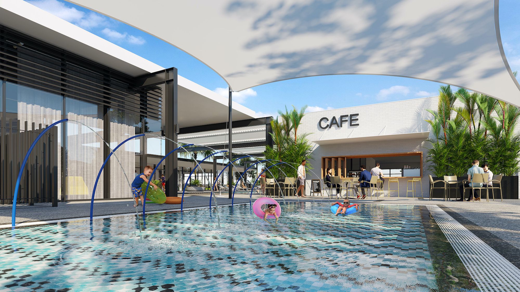 Artists impression of Club Mambourin. Frasers Property Australia