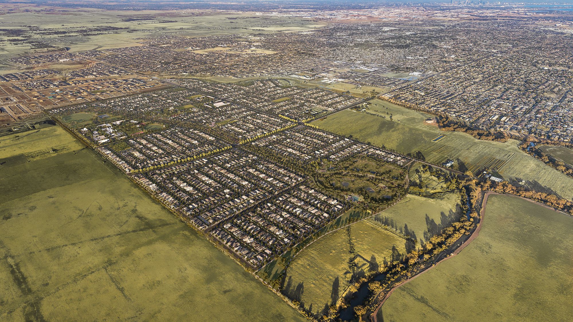 The Grove Masterplan Aerial
