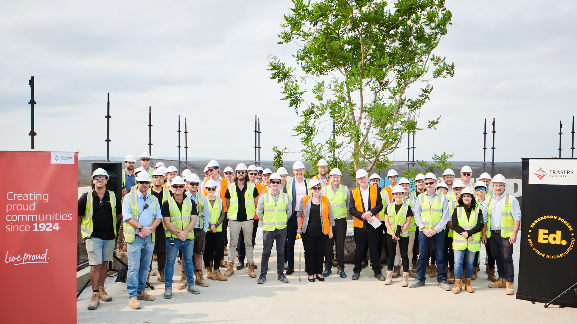Ed.Square Topping Out Ceremony