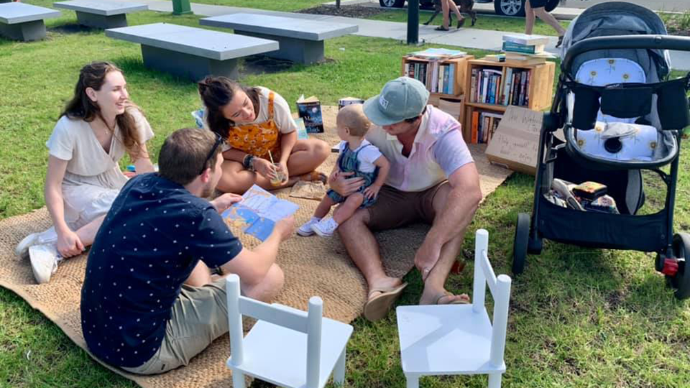 Feb Vegan Markets - book reading 