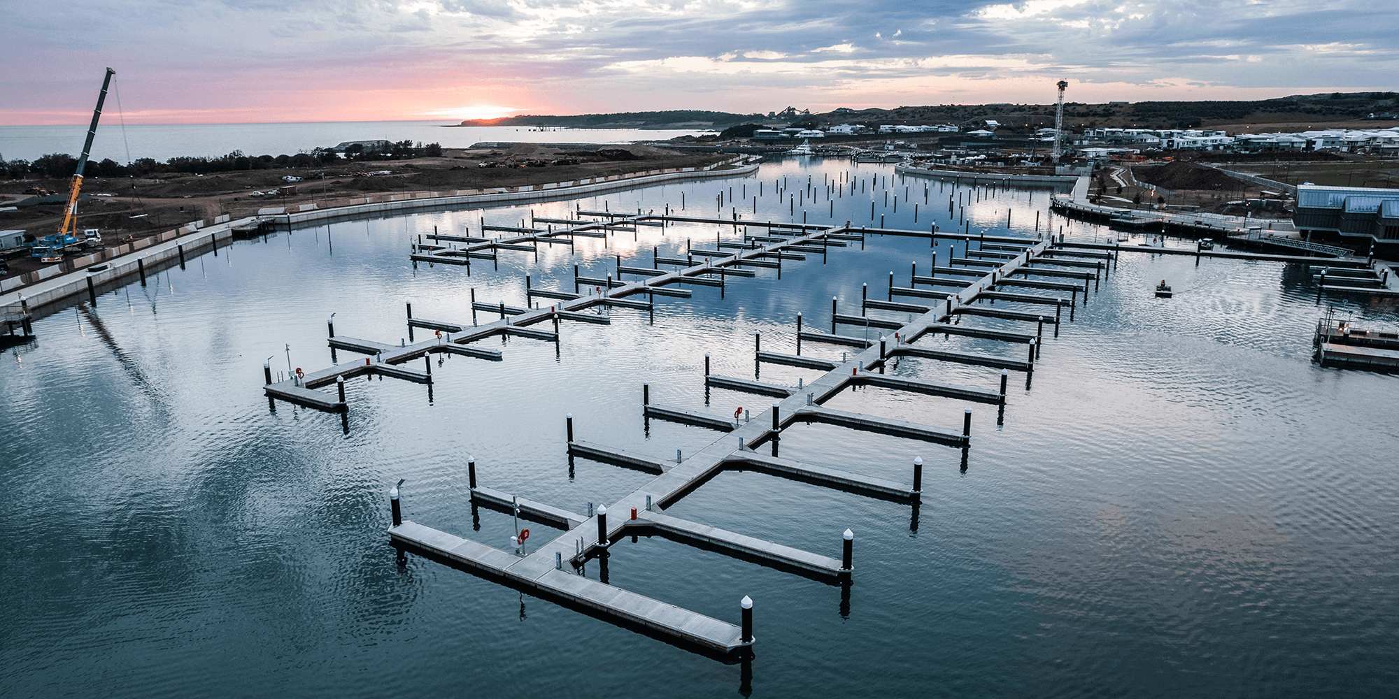 Marina opening sunrise