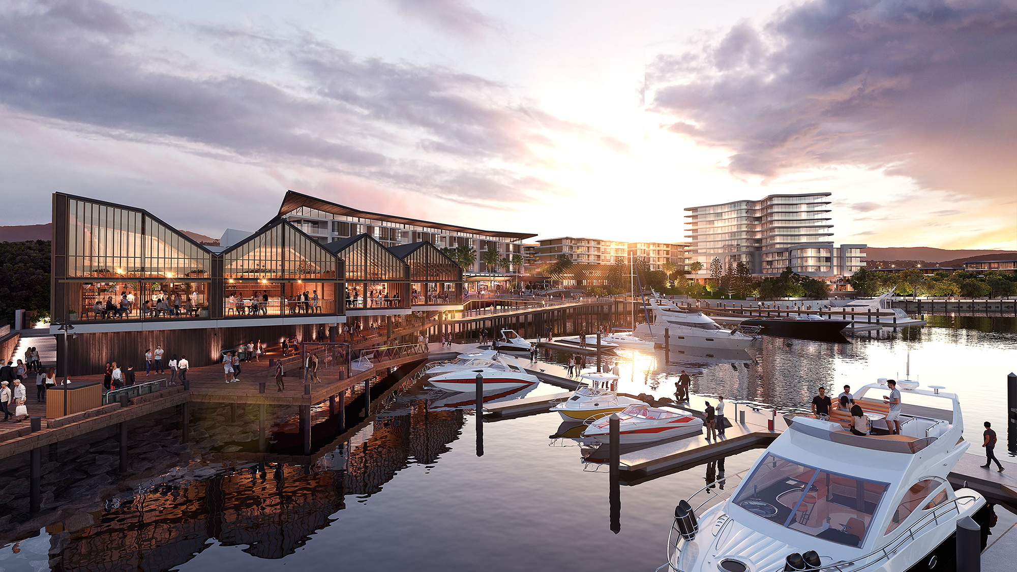 Harbour foreshore CGI