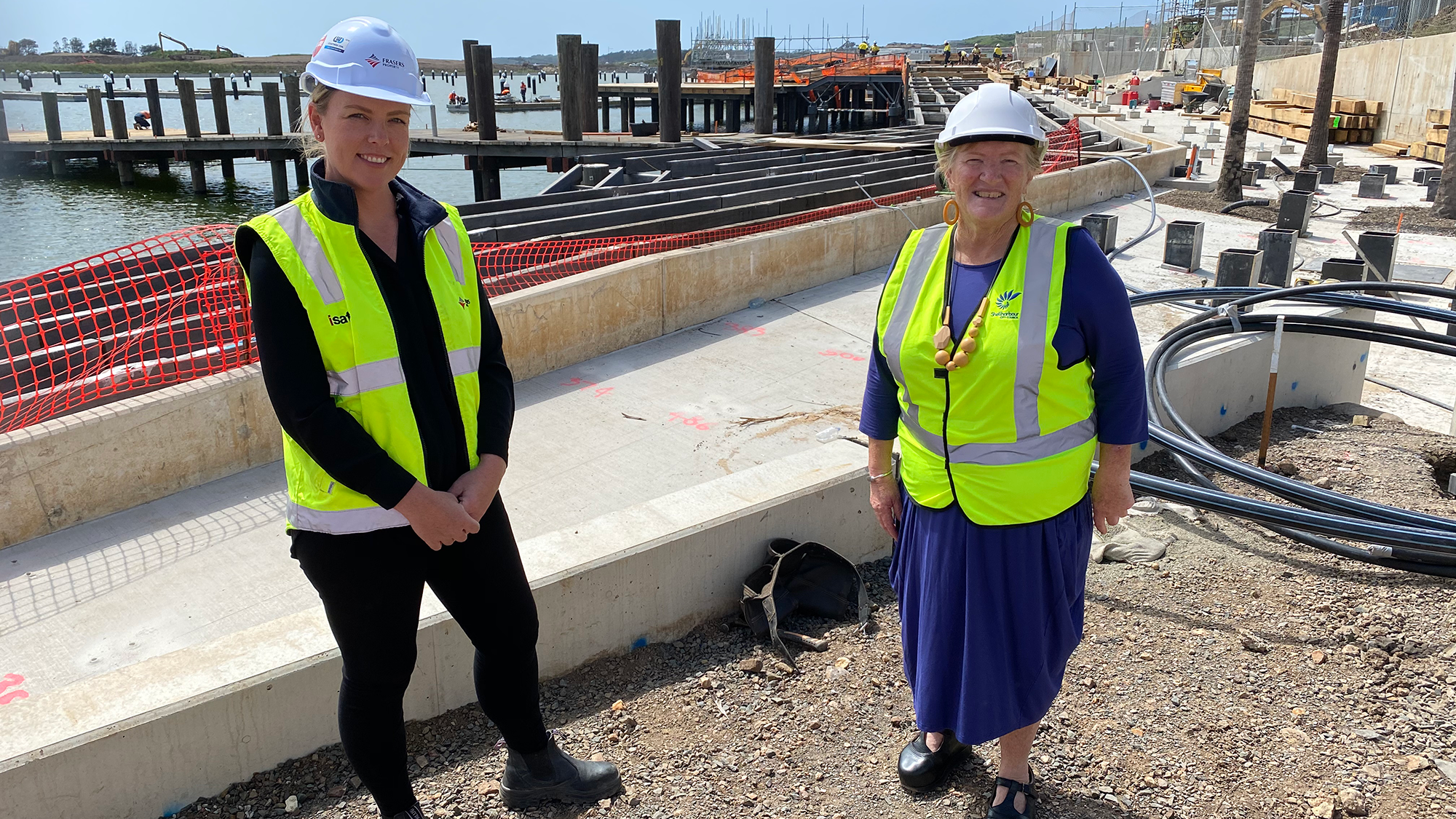 Pontoon installation media event
