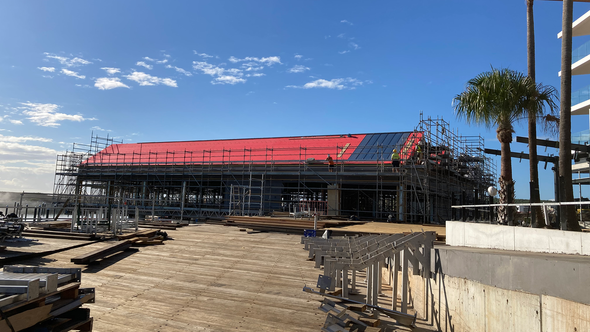 Construction update harbour foreshore