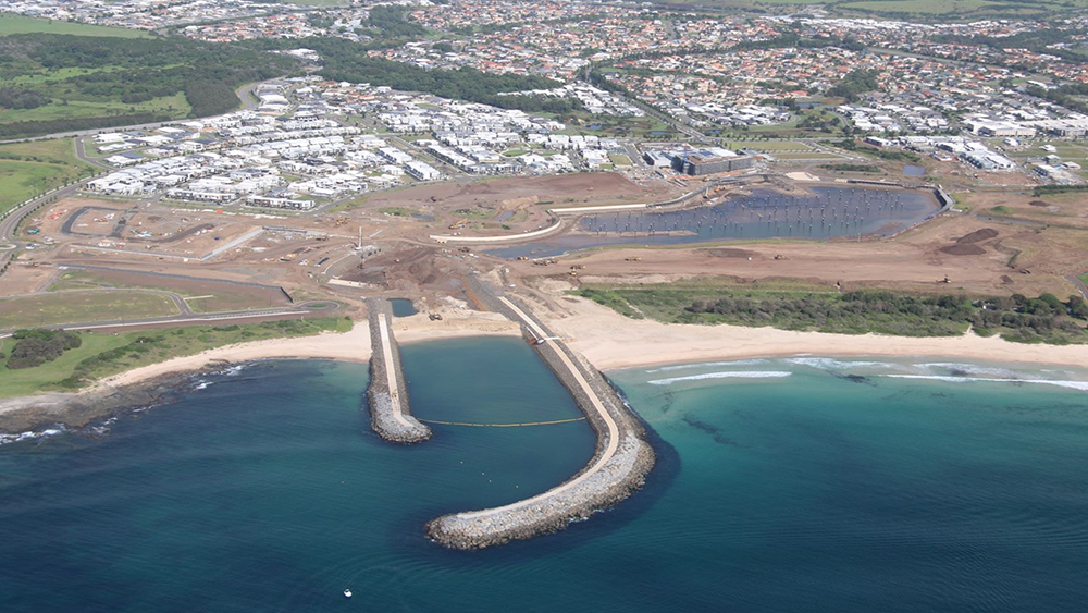the waterfront aerial images