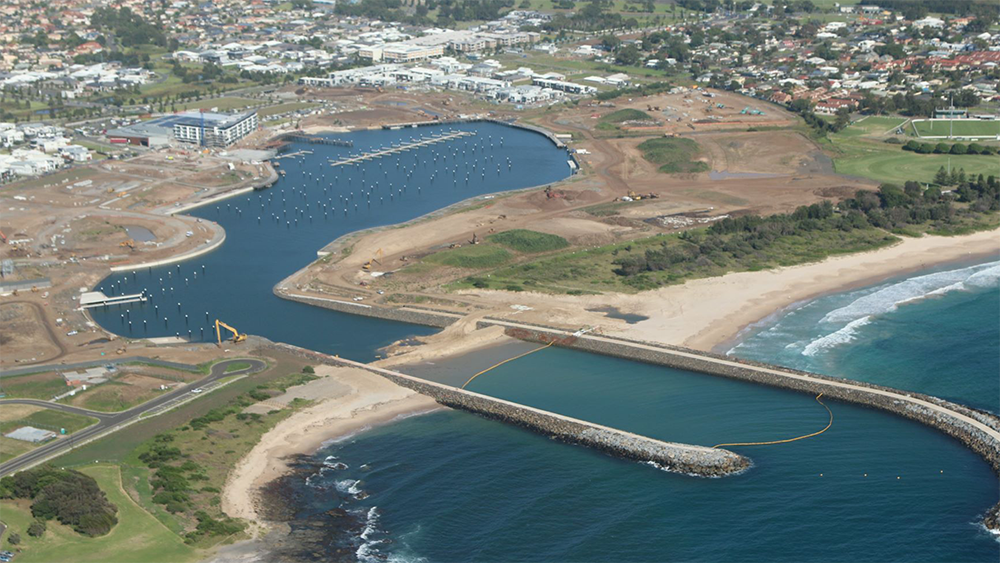 The Waterfront marina entry