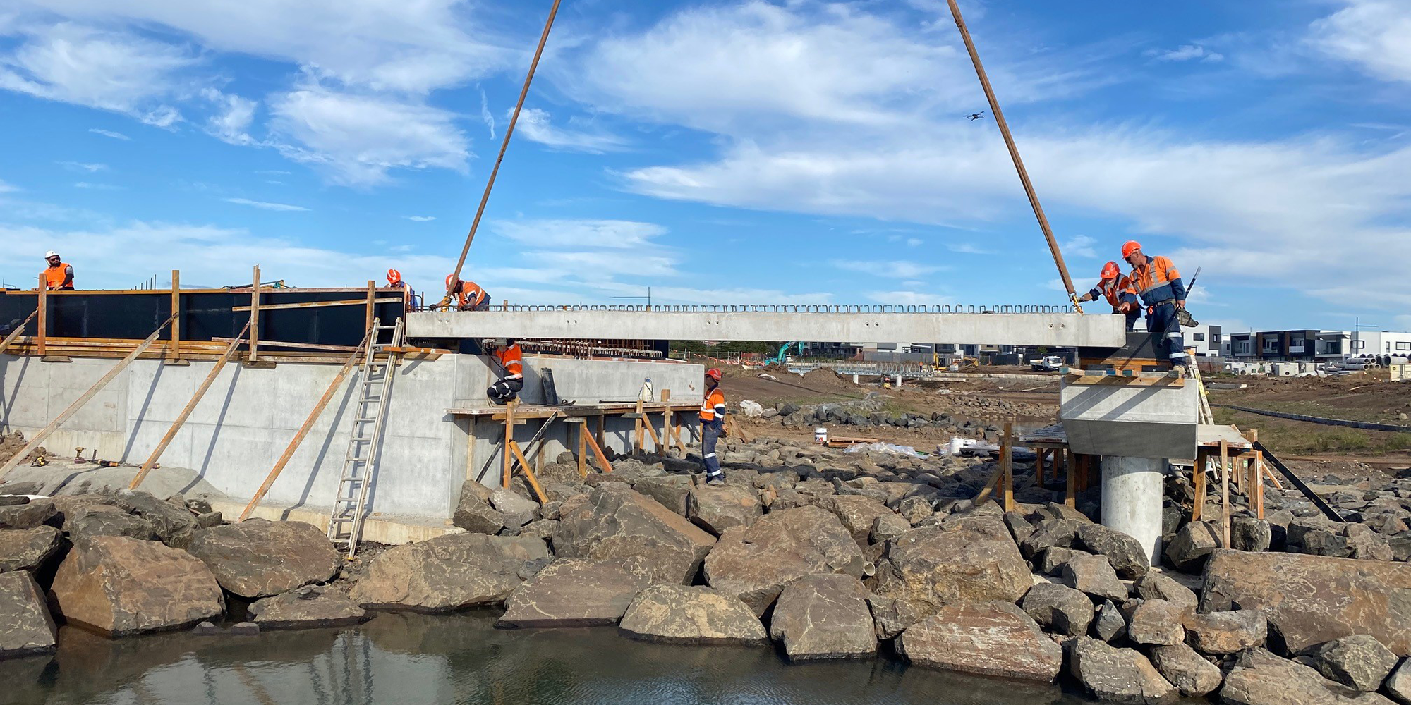 Construction update - Aquatic Drive Bridge