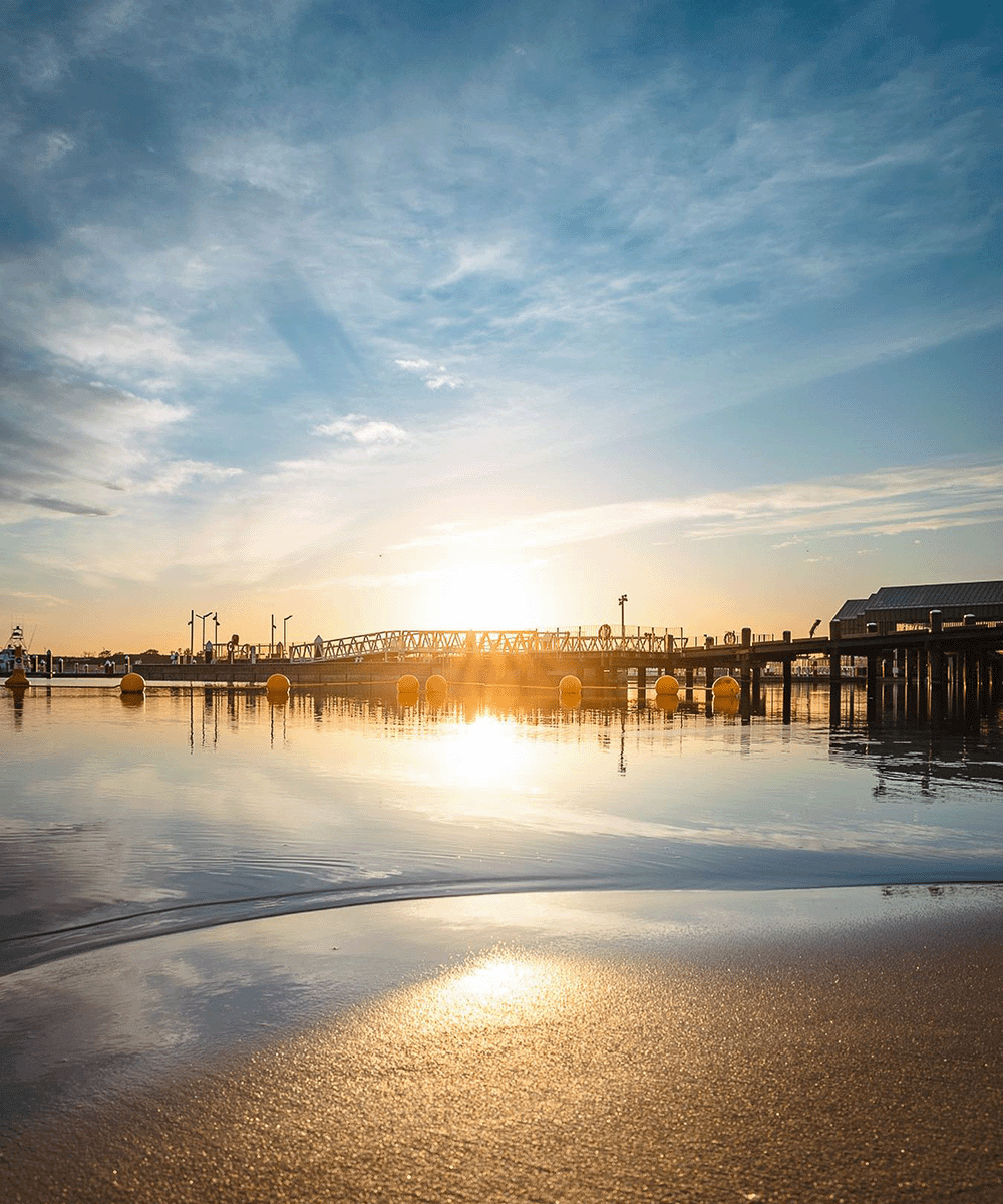 Kid's beach sunrise