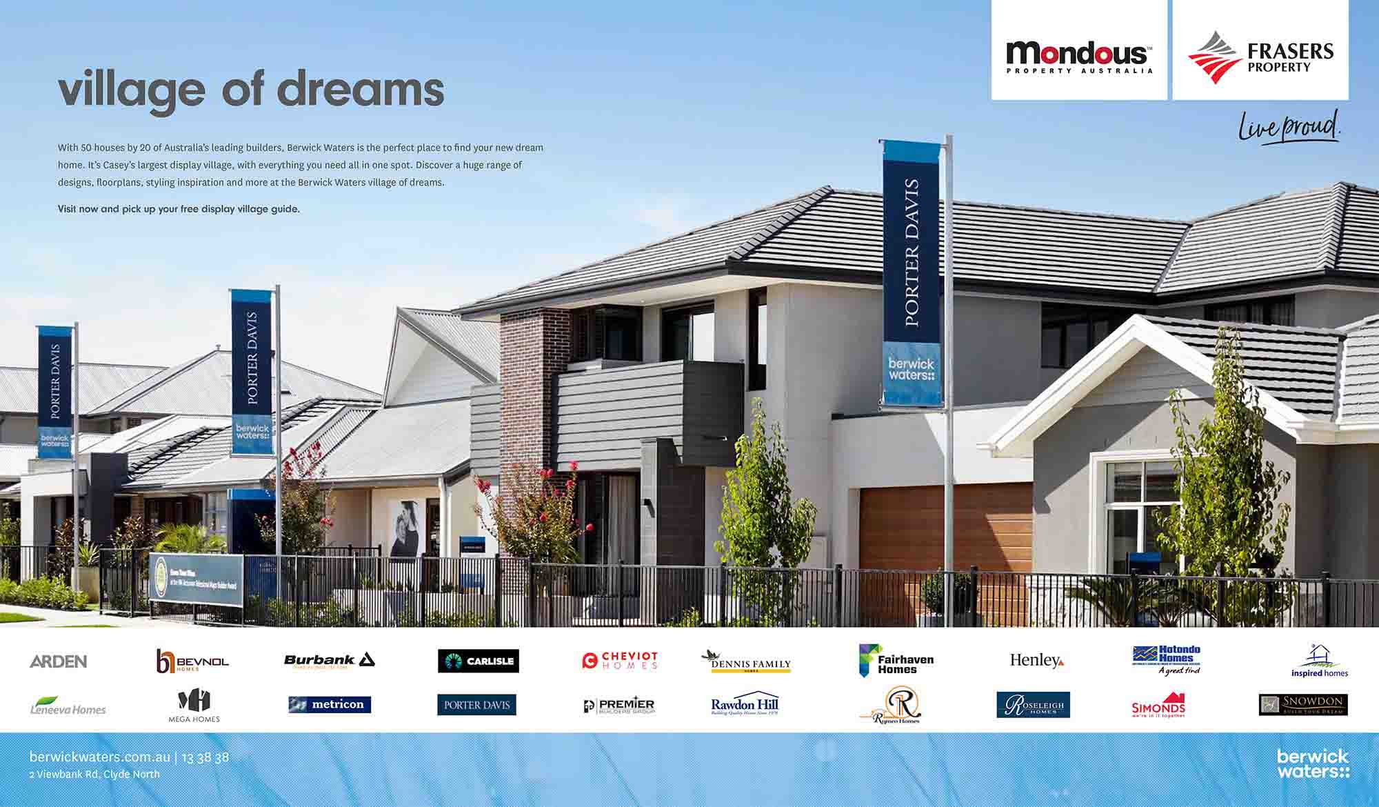Builder Display Village Berwick Waters in Clyde North Frasers Property