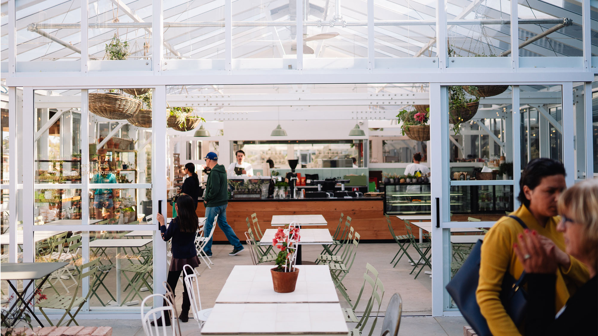 acre glasshouse cafe at Burwood Brickworks.