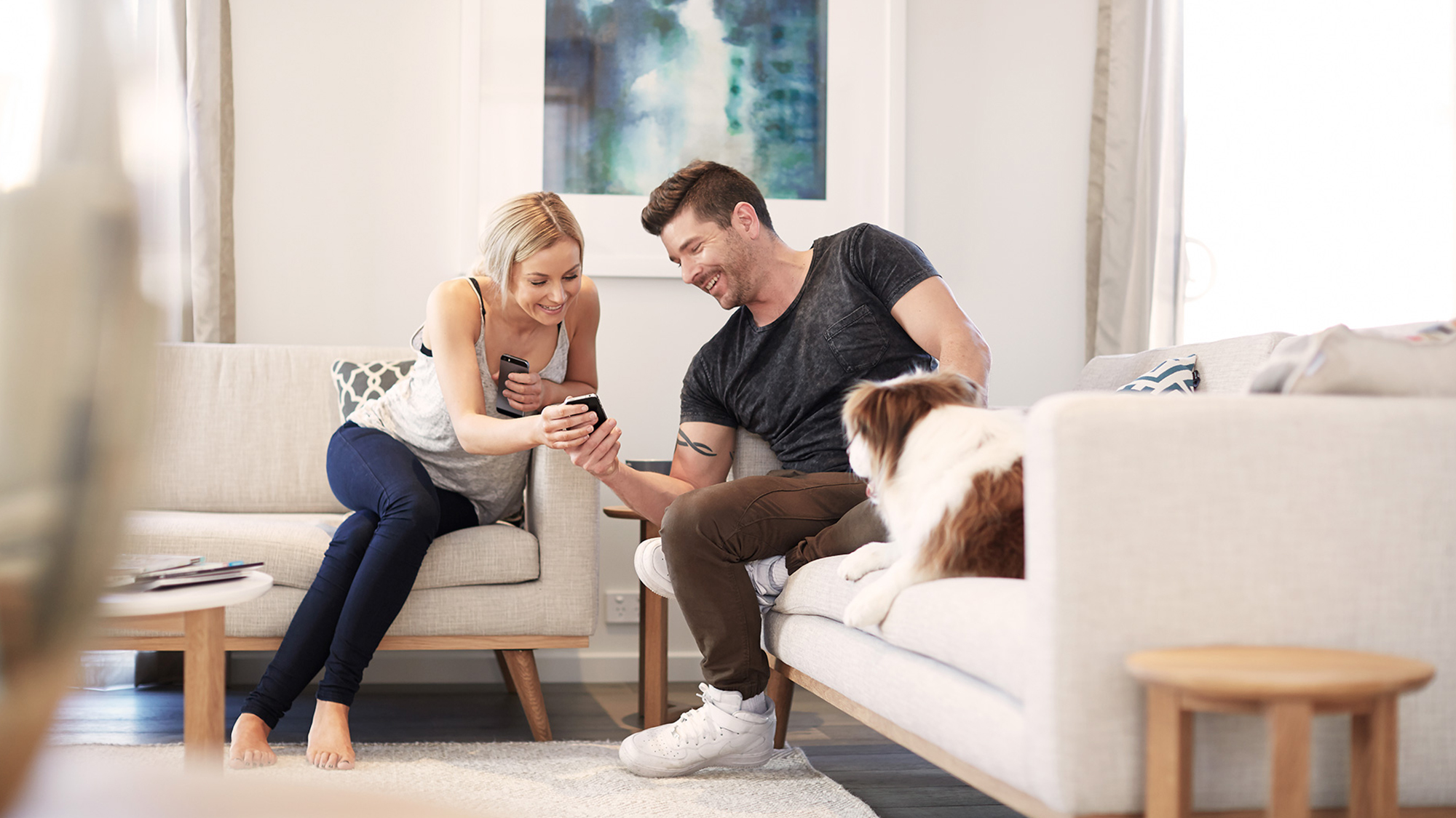 Couple on couch