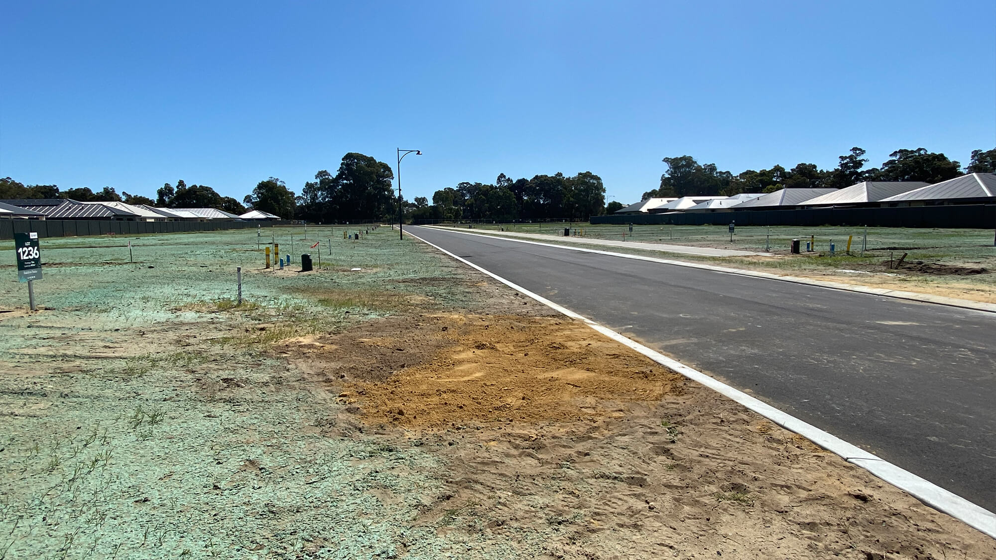 Baldivis Parks - Stage 12B construction progress, October 2023