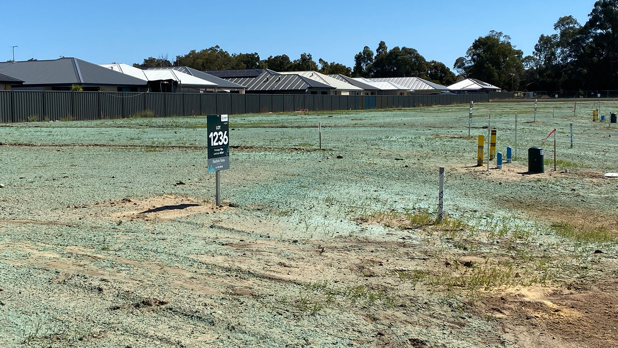 Baldivis Parks - Stage 12B construction progress, October 2023