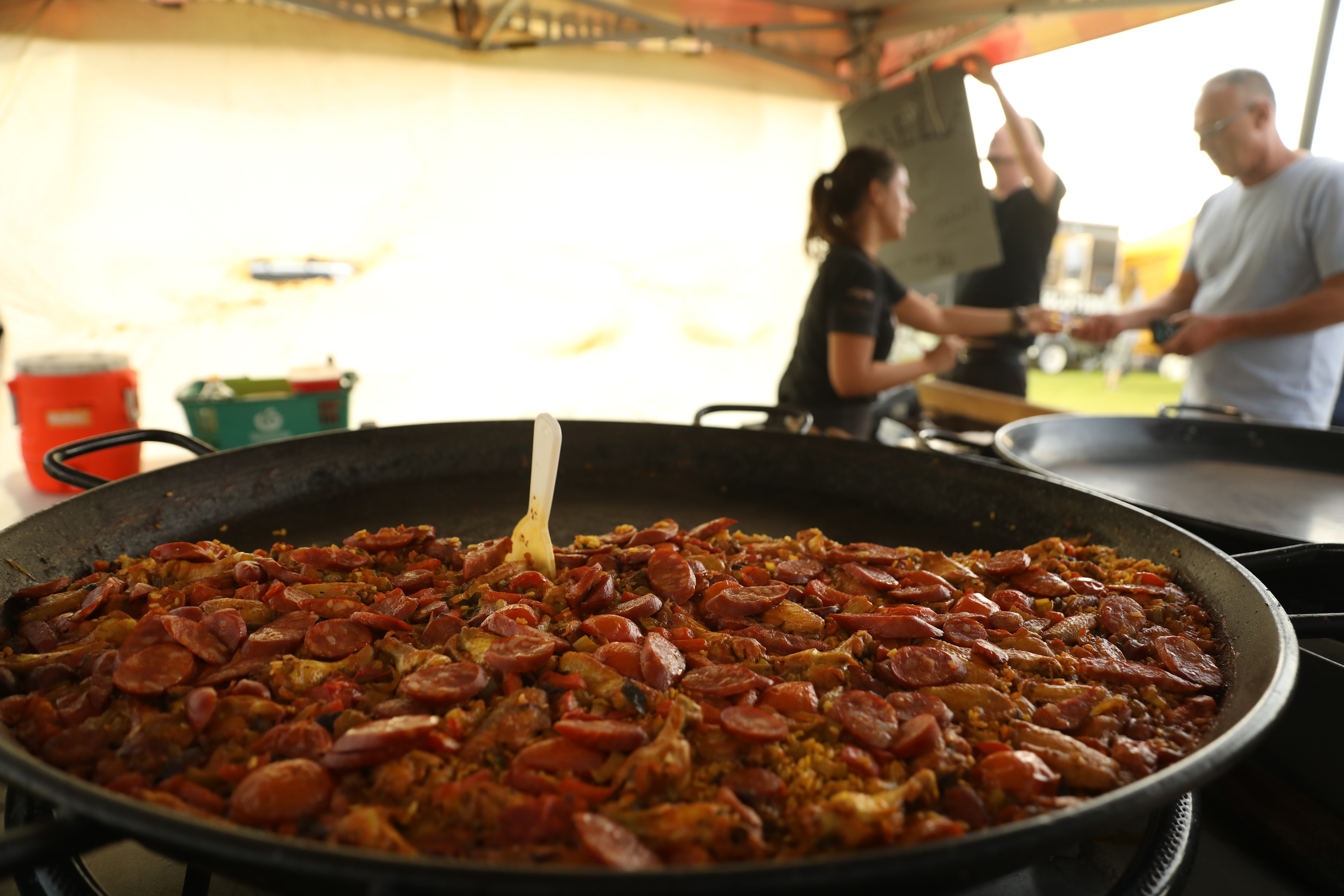 spanish paella stall
