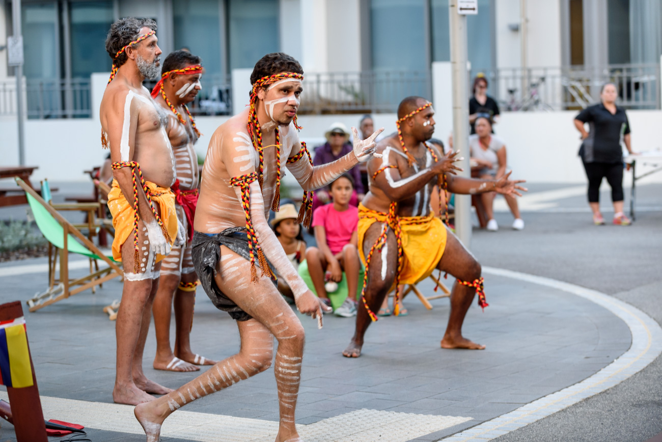 Noongar dancers
