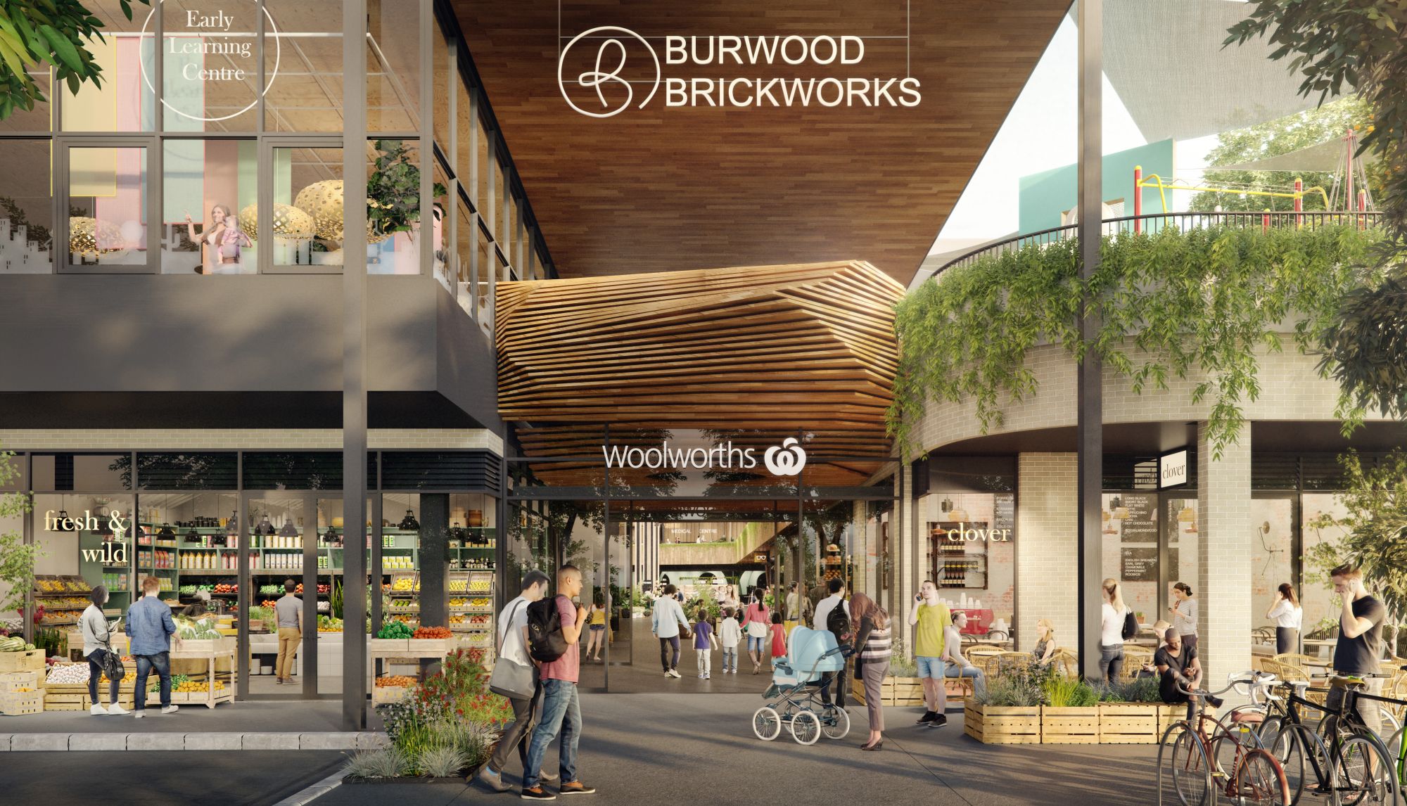 Burwood Brickworks entrance 6 Star Green Star
