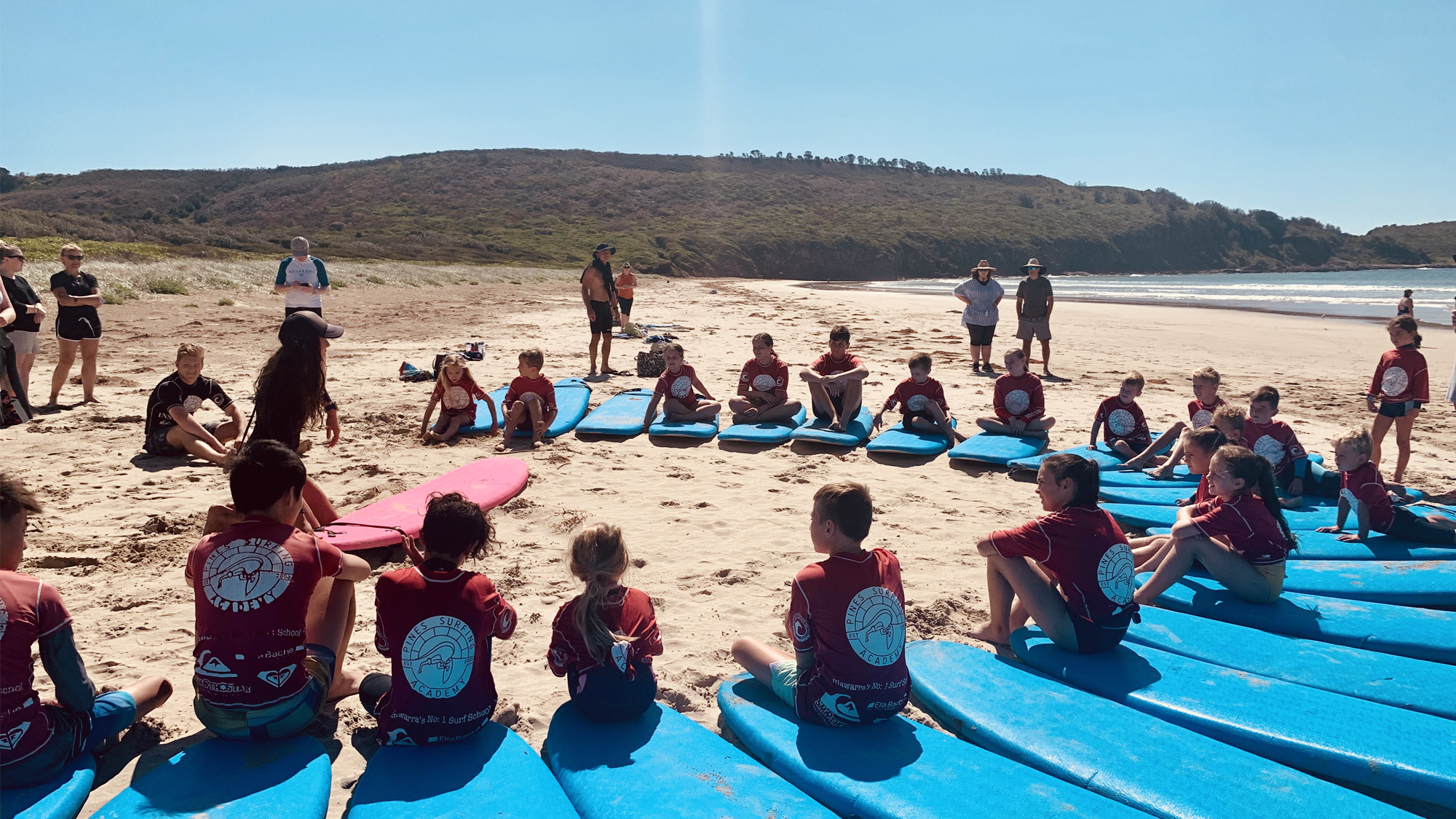 Surf lessons at Killalea